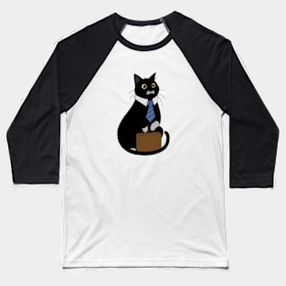 Business Cat Baseball T-Shirt